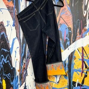 Vintage Von Dutch Y2K Rare Screenprinted Rockabilly Flame Jeans